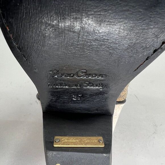 Golden Goose Ankle Boots Women's Size 7 Black Leather Western Cowboy Booties - Picture 12 of 14